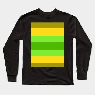 Green & Yellow Stripe Long Sleeve T-Shirt